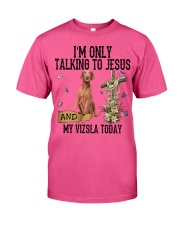 Vizsla-CS2471-Talking To Jesus Classic T-Shirt tile