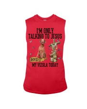 Vizsla-CS2471-Talking To Jesus Sleeveless Tee tile