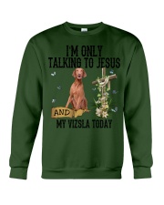 Vizsla-CS2471-Talking To Jesus Crewneck Sweatshirt tile