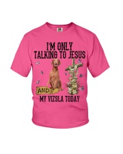 Vizsla-CS2471-Talking To Jesus Youth T-Shirt tile