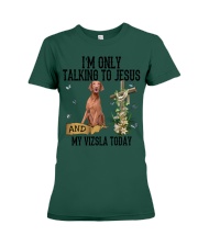 Vizsla-CS2471-Talking To Jesus Premium Fit Ladies Tee tile