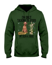 Vizsla-CS2471-Talking To Jesus Hooded Sweatshirt tile