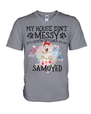Samoyed-CS4029-My House V-Neck T-Shirt tile