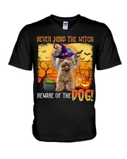 Poodle -DN1915-Never Mind V-Neck T-Shirt tile