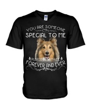 Shetland Sheepdog-NT765-Special To Me V-Neck T-Shirt tile