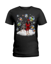 Bluetick Coonhound-DN2331-Christmas-V11 Ladies T-Shirt tile