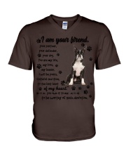 Boston Terrier-CS3644-I Am Your Friend V-Neck T-Shirt tile