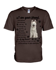 Berger Blanc Suisse-CS3644-I Am Your Friend V-Neck T-Shirt tile