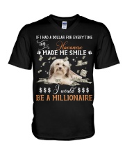 Havanese-CS3957-Made Me Smile-V2 V-Neck T-Shirt tile