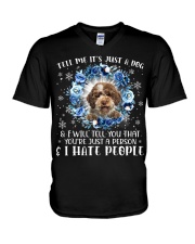 Lagotto Romagnolo-CS3828-Tell Me-V2 V-Neck T-Shirt tile