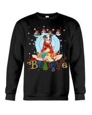 Blue Merle Collie-CS4082-Believe-V2 Crewneck Sweatshirt tile