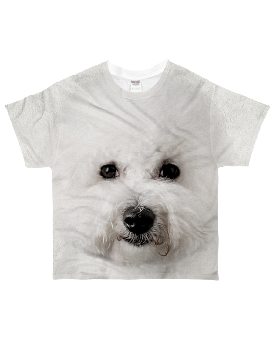 Bichon Frise-Face and Hair All-over T-Shirt