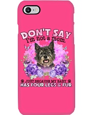 Cairn Terrier-CS4086-Don't Say-V2 2 Phone Case tile