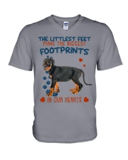 Doberman Pinscher-CS3050-The Littlest V-Neck T-Shirt tile