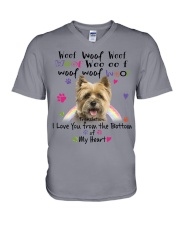 Cairn Terrier-NT516-I Love You-V4 V-Neck T-Shirt tile