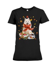 Samoyed-CS3784-Autumn Dog-V5 Premium Fit Ladies Tee tile