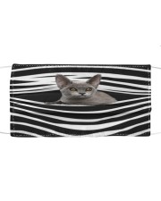 Burmese Cat Stripes FM Cloth face mask front