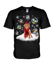 Vizsla-DN2331-Christmas-V11 V-Neck T-Shirt tile