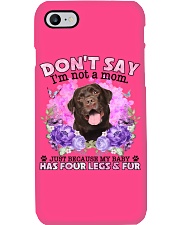 Labrador-Chocolate-CS4086-Don't Say-V2 Phone Case tile