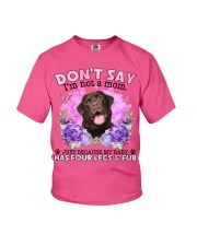 Labrador-Chocolate-CS4086-Don't Say-V2 Youth T-Shirt tile