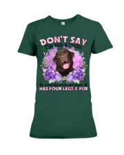 Labrador-Chocolate-CS4086-Don't Say-V2 Premium Fit Ladies Tee tile