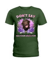 Labrador-Chocolate-CS4086-Don't Say-V2 Ladies T-Shirt tile