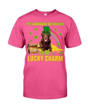 Labrador Retriever 2-CS4143-Lucky Charm-V2 Classic T-Shirt tile