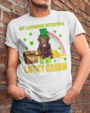 Labrador Retriever 2-CS4143-Lucky Charm-V2 Classic T-Shirt apparel-classic-tshirt-lifestyle-26