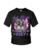 German Spitz-CS3533-Just Breathe-V2 Youth T-Shirt tile