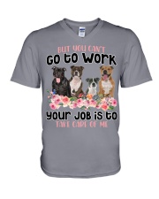 Staffordshire Bull Terrier-CS882-Take Care Of Me V-Neck T-Shirt tile