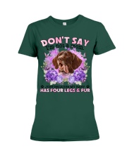 German Shorthaired Pointer-CS4086-Don't Say-V2 Premium Fit Ladies Tee tile