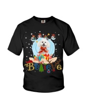 Bichon Frise-CS4082-Believe-V2 Youth T-Shirt tile