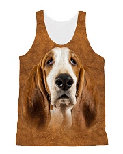 Basset Hound-Face and Hair All-over Unisex Tank thumbnail