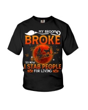Siberian Husky-DN1940-My Broom Broke Youth T-Shirt tile