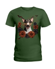 English Bull Terrier-CS3406-Rose And Dog-V3 Ladies T-Shirt tile