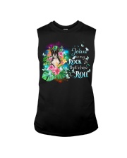 Boston Terrier-CS3637-Jesus Is My Rock Sleeveless Tee tile