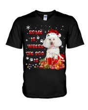 Poodle 2-CS3646-The Dog-V2 V-Neck T-Shirt tile