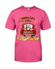 Bearded Collie-CS3176-Happy Fall Classic T-Shirt tile