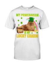 Pomeranian-CS4143-Lucky Charm-V2 Classic T-Shirt front