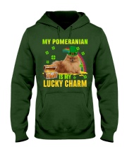Pomeranian-CS4143-Lucky Charm-V2 Hooded Sweatshirt tile