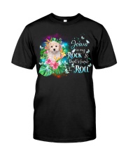 Maltipoo-CS3637-Jesus Is My Rock Premium Fit Mens Tee tile