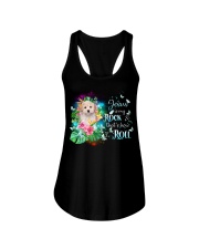 Maltipoo-CS3637-Jesus Is My Rock Ladies Flowy Tank tile