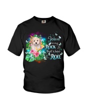 Maltipoo-CS3637-Jesus Is My Rock Youth T-Shirt tile