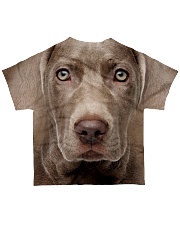 Weimaraner-Face and Hair All-over T-Shirt back