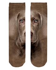 Weimaraner-Face and Hair Crew Length Socks thumbnail