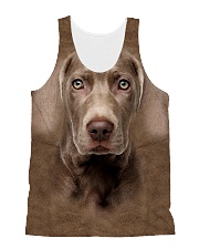 Weimaraner-Face and Hair All-over Unisex Tank thumbnail