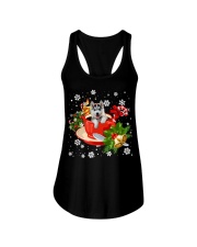 Husky-CS3716-Christmas Dog-V6 Ladies Flowy Tank tile
