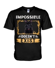 Scottish Terrier-NT665-Impossible V-Neck T-Shirt tile