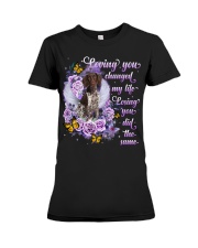 German Shorthaired Pointer-CS3490-Loving You-V2 Premium Fit Ladies Tee tile