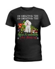 Poodle-CS3849-Christmas Tree-V2 Ladies T-Shirt tile